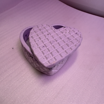 Quilted Heart Box Pink