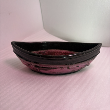 Brown Boat dish