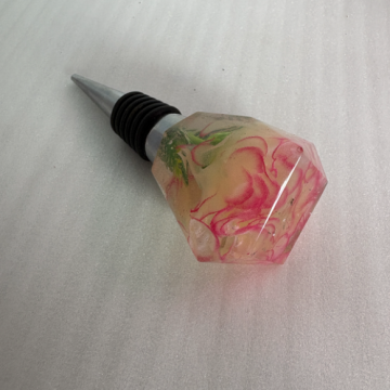 Bottle Stopper Pink flower